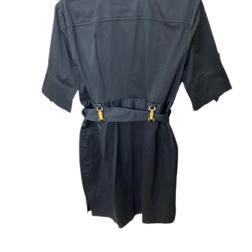 Jones New York petite button up sheath dress w tie waist bamboo buckle k… - Picture 8 of 8